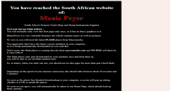 Desktop Screenshot of musicpeyer.co.za
